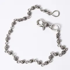 CHROME HEARTS クロムハーツ 2BALL LONG-S クロスボール ウォレットチェーン #2 1クリップ ロング 重量約181.6g 22ボール 美品 中古 4a001485のサムネイル