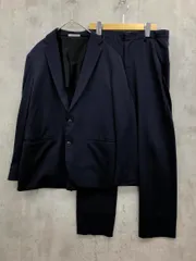 green label relaxing グリーンレーベルリラクシング WORK TRIP OUTFITS スリム セットアップ ジャケット パンツ スーツ sizeS/XS/紺 ■◇ メンズ