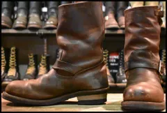 【9D 中古 13年】レッドウィング 2972 エンジニア 茶 カッパー ラフ＆タフ ブラウン スチールトゥ プルオン ブーツ redwing HOPESMORE【GD360】のサムネイル