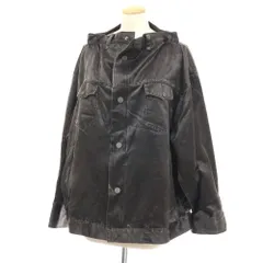 【中古】イッセイミヤケ ISSEY MIYAKE 2025年秋冬 PSEUDO JEANS アセテート系 ブルゾン チャコール【サイズ表記なし（L位）】【レディース】のサムネイル