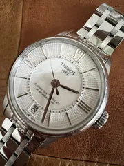 ティソ☆TISSOT☆パワーマティック　80☆自動巻き☆シェル文字盤☆裏スケルトン☆稼働品☆のサムネイル
