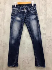 RODEO CROWNS ロデオクラウンズ ローライズ ストレート デニムパンツ size25/ブルー系 ■■ レディース