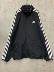 adidas アディダス IA9374 スリーストライプス レギュラーフィット ライトウーブン トラック ジャケット sizeL/ブラック ■■ メンズ