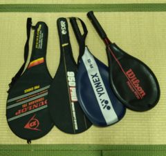 レトロなテニスラケット 4本セット YONEX Kawasaki Wilson - メルカリ
