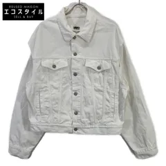 MM6 エムエムシックス 19年製 ﾎﾜｲﾄ S32AM0297 OPEN SLEEVE DENIM CAPE JACKET 38のサムネイル