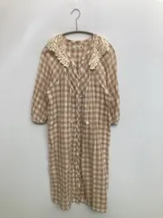 earth music&ecology アースミュージックアンドエコロジー シャツワンピース ベージュ