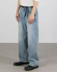 メックデニム ワンウォッシュカラー ビンテージ加工 デニムパンツ W38
