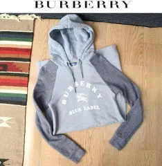 日本版 BURBERRY バーバリー ブルーレーベル コットン100% WHO フード ビックロゴ ONE PIECE