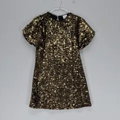 AI 90% ザラ キッズ 140 スパンコール ONE PIECE 春 夏 GOLD 06376