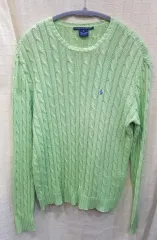 POLO RALPH LAUREN ポロラルフローレン ケーブルニット セーター ライトグリーン