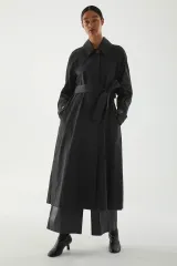 COS ブラック ロング トレンチ コートのサムネイル