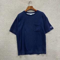L1131】 Champion リバースウィーブTシャツ サイズM インディゴ - メルカリ
