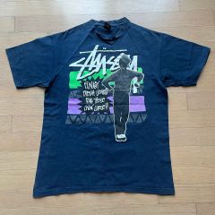 90s 後期USA製 old stussy ゴーギャン絵画ロゴプリントMサイズ | Mercari