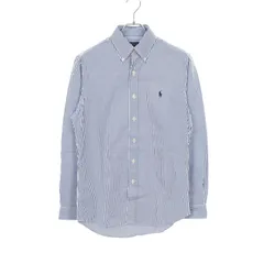 ポロ・ラルフローレン POLO RALPH LAUREN クラシックフィット ボタンダウン ストライプ コットン シャツ メンズ Used A