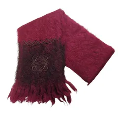 "LOEWE" Anagram Mohair Fringe Mufflerのサムネイル