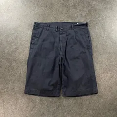 日本製 PAPAS パパス チノショーツ ハーフパンツ ジップフライ ネイビー 紺 メンズ L 50のサムネイル