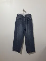 PANDORA FIT パンドラフィット レディース ワイドフィット デニム ズボン L (c下98)