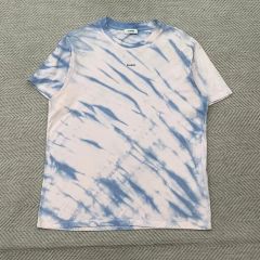 A12588 イザベルマラン 21SS リネンタイダイ半袖Tシャツ 白青ピンク
