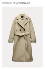 新品未使用✨ZARA ハンドメイド ベルト付きトレンチコート XS ロング丈 