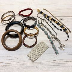 カレンシルバーリング・指輪10個セット ブレスレットと磨き布付き 