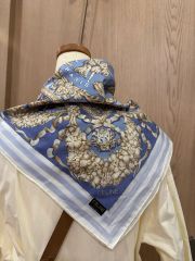 難あり】HERMES エルメス シルクスカーフ カレ90 花市場 シミ有り