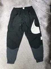 ナイキ NIKE ズボン BIG ビッグスウッシュ ウーブン LINE ライン ジョガー パンツ BLACK ブラック GRAY グレー L