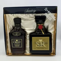 【東京都内限定配送】SUNTORY CREST サントリー クレスト 12年 750ml 43％ SUNTORY ROYAL サントリー ローヤル 1000ml 43%のサムネイル