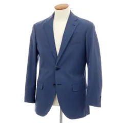 【中古】ノーリーズ NOLLEY'S ストレッチ コットンポリエステル 2B テーラードジャケット ダークブルー【サイズ48】【メンズ】のサムネイル