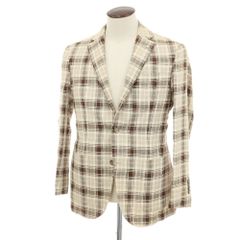 美品 定価6.8万 ユナイテッドアローズ アンコン テーラードジャケット46 M 極美品 ユナイテッドアローズ テーラードジャケット チェック アンコン