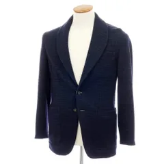 【中古】ザ ジジ THE GIGI コットンウールジャージー カジュアルジャケット ネイビーxグリーン【サイズ46】【メンズ】のサムネイル