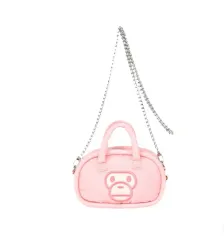 A BATHING APE アベイシングエイプ ベイビー マイロ ミニ クロスバック ピンク
