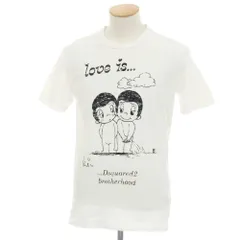 【中古】ディースクエアード DSQUARED2 コットン クルーネック 半袖Ｔシャツ ホワイト【サイズXS】【メンズ】