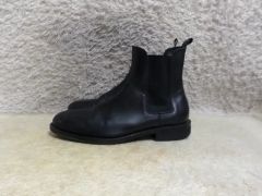 25.5 renoma ヒールブーツ サイドジップ レザー - メルカリ
