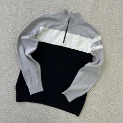 100 LOUIS CASTEL ルイカステル エンボス刺繍 タートル ハーフジップ 0401D