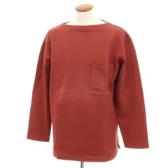 【中古】ルメール LEMAIRE コットン ボートネック ポケット 長袖Ｔシャツ レッド系【サイズM】【メンズ】のサムネイル