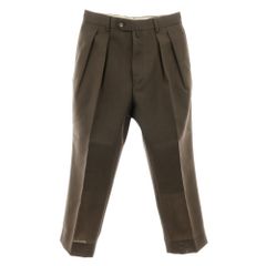 NEAT ニート DORMEUIL ドーメル グレー ストライプ スラックス - メルカリ