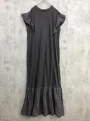 FREAK'S STORE フリークスストア 1316248900472 ピグメント 加工 ドッキング フリル ワンピース sizeM/チャコール ■◆ レディース