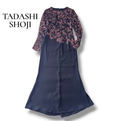 TAE ASHIDA タエアシダ 黒 ロングドレス パーティー マキシ丈 日本製