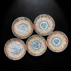 5客セット】佐藤走破 作 染錦 花文 皿 5.5寸 食器陶器 - メルカリ
