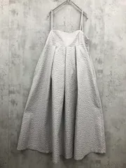 La-gemme ラジエム ふくれジャガード キャミソール ワンピース ライトグレー ■■ レディース