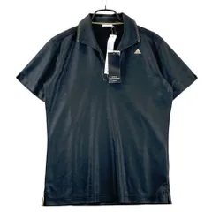 サイズ：M ADIDAS GOLF アディダスゴルフ  スキッパー 半袖ポロシャツ 総柄 ブラック系 [240101647095] ゴルフウェア メンズ ストスト