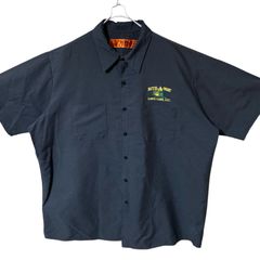 クリームソーダ TEMMYE ブラック レーヨン ボーリングシャツ