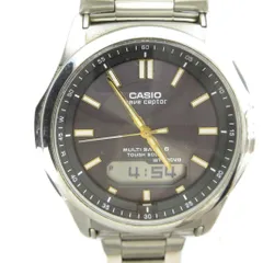 カシオ CASIO WVA-M630 腕時計 ウォッチ クォーツ ロゴ カレンダー付き シルバー色 ■GY18 /MQ