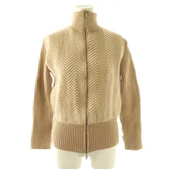 マックスマーラ MAX MARA ジャケット ニット ジップアップ ベージュ /HK ■GY11のサムネイル