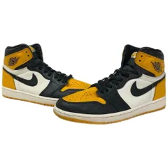 ナイキ NIKE エアジョーダン1 レトロ ハイ タクシー Air Jordan 1 Retro High OG Taxi 555088-711  メンズ靴 スニーカー イエロー 28cmサイズ 201-shoes1702