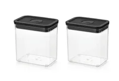 オクソー OXO ポップコンテナ レクタングル(ショート) マットブラック 2個 セットのサムネイル