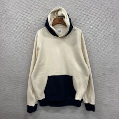 美品】KRIFF MAYER バイカラー 後付けパーカー M ゆったり 白紺 - メルカリ