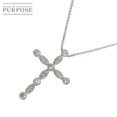 ダイヤ 0.50ct ネックレス 45cm K18 WG ホワイトゴールド 750 Diamond Necklace 90315253