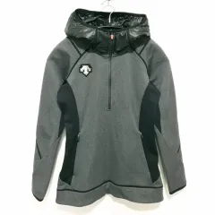 デサント ウィメンズ 起毛 ハーフジップアップ フーディ Tシャツ 85_W0571