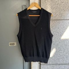 Y7 ニットベスト ブラック Lサイズ Yatto7 ヤットセブン - メルカリ